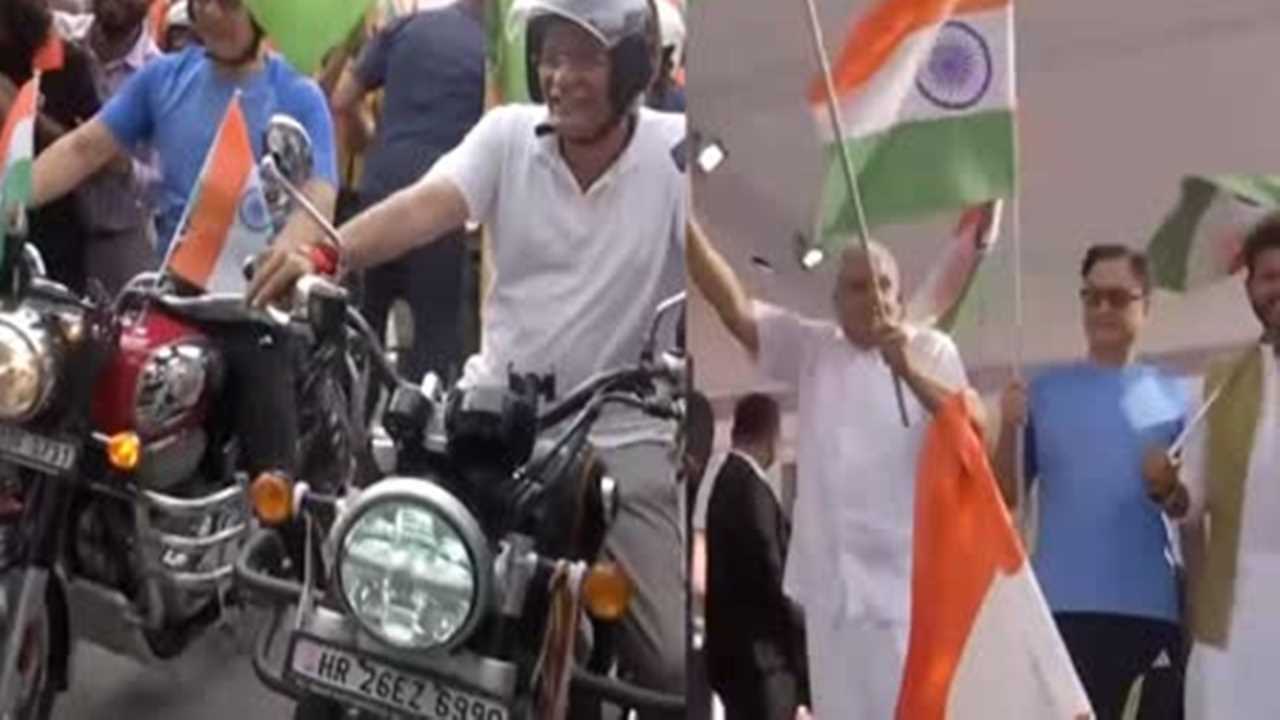 हर घर तिरंगा बाइक रैली को उपराष्ट्रपति धनखड़ ने दिखाई हरी झंडी